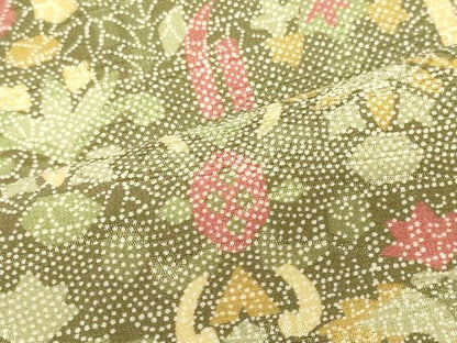 平和屋着物■上質な小紋　幾何学花文　正絹　逸品　CABL0717oy