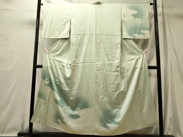 平和屋着物■訪問着　刺繍　菱花文　暈し染め　正絹　逸品　CABL0722oy