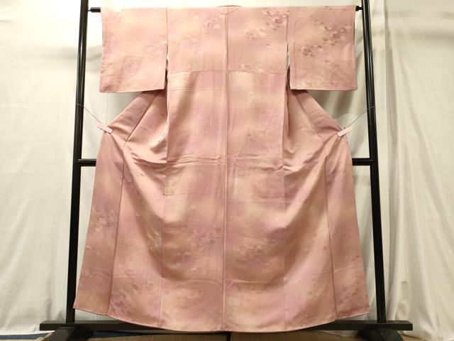 平和屋着物■上質な小紋　霞文　正絹　逸品　CABL0723oy