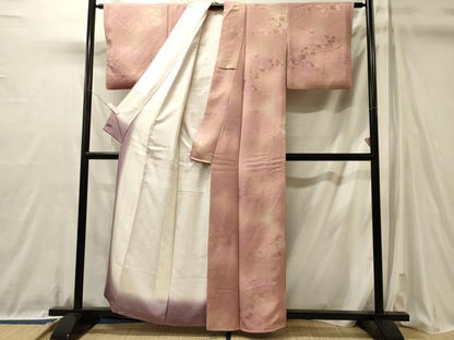 平和屋着物■上質な小紋　霞文　正絹　逸品　CABL0723oy
