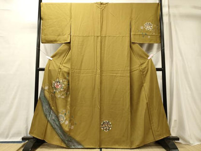 平和屋着物■訪問着　刺繍　鳳凰正倉院花文　金銀彩　正絹　逸品　CABL0726oy