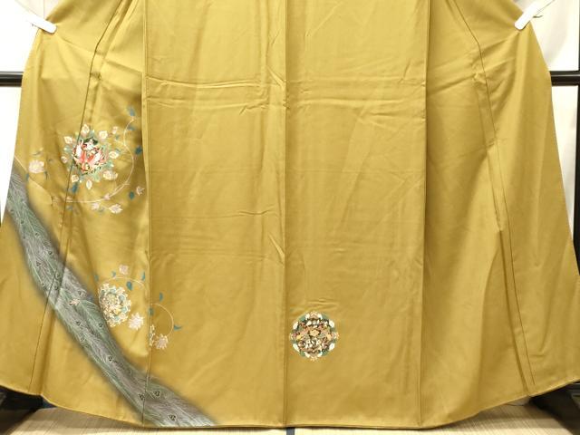 平和屋着物■訪問着　刺繍　鳳凰正倉院花文　金銀彩　正絹　逸品　CABL0726oy