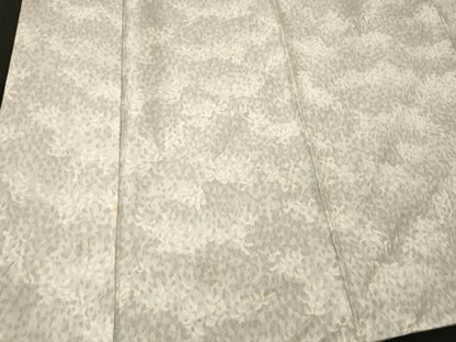 平和屋着物■上質な紬　草葉文　胴抜き仕立て　正絹　逸品　CABL0728oy