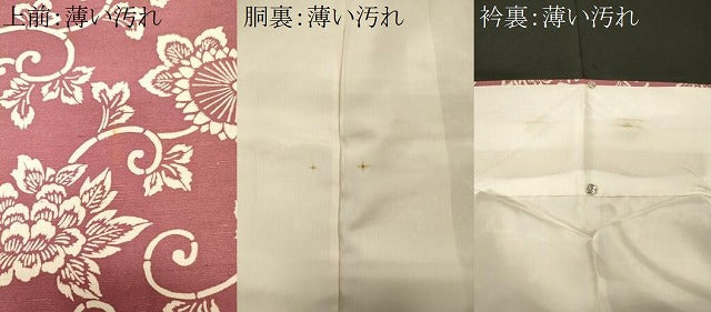 平和屋着物■上質な小紋　紬地　花唐草文　正絹　逸品　CABL0737oy