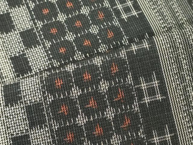 平和屋着物■本場村山大島紬　吉祥間道　正絹　逸品　CABL0742oy