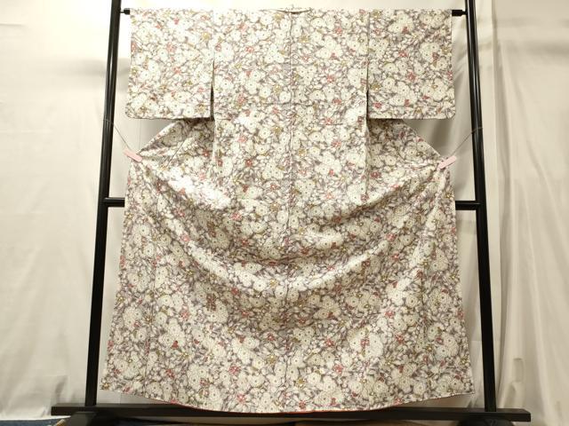 平和屋着物■上質な小紋　絞り　辻が花　正絹　逸品　CABL0746oy