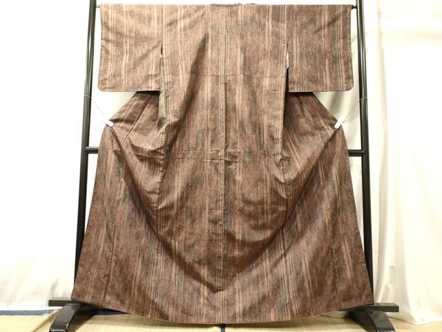 平和屋着物■上質な紬　霞文　正絹　逸品　未使用　CABL0750oy