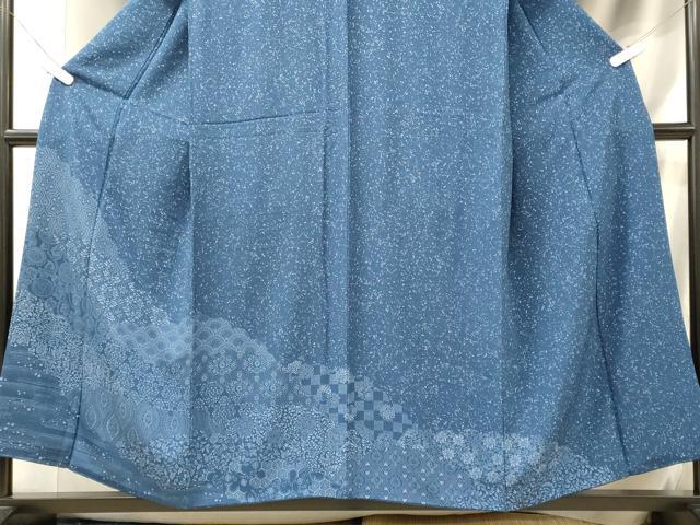 平和屋着物■訪問着　型染め　吉祥花唐草文　正絹　逸品　CABL0751oy