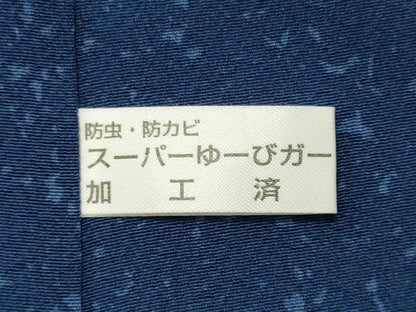 平和屋着物■訪問着　型染め　吉祥花唐草文　正絹　逸品　CABL0751oy