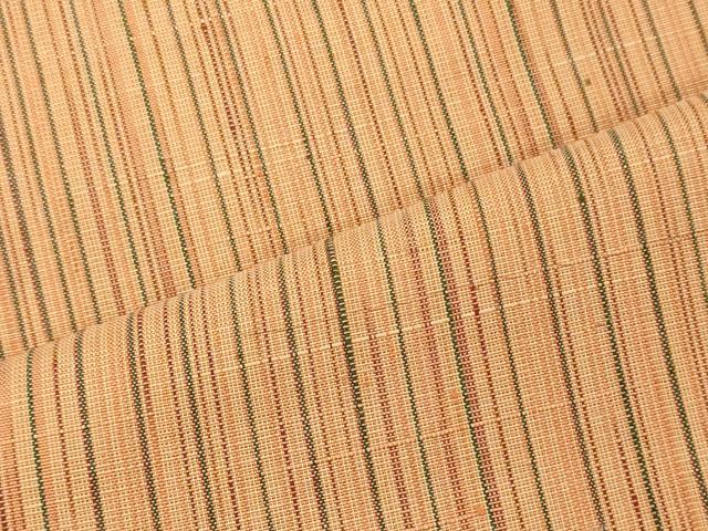 平和屋着物■上質な紬　縞　正絹　逸品　未使用　CABL0753oy