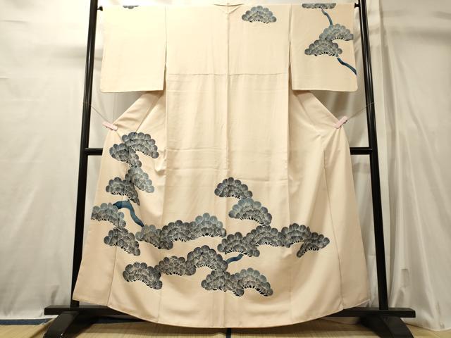 平和屋着物■訪問着　枝松文　正絹　逸品　CABL0754oy