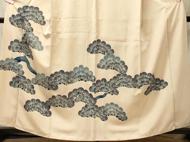 平和屋着物■訪問着　枝松文　正絹　逸品　CABL0754oy