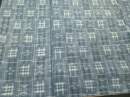 平和屋着物■上質な紬　絣文様　正絹　逸品　CABL0757oy