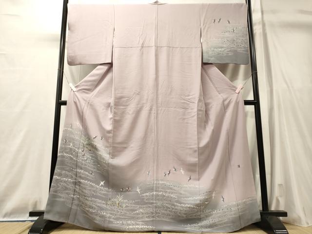 平和屋着物■豪華振袖　作家物　流水飛鳥文　暈し染め　正絹　逸品　CABL0772oy