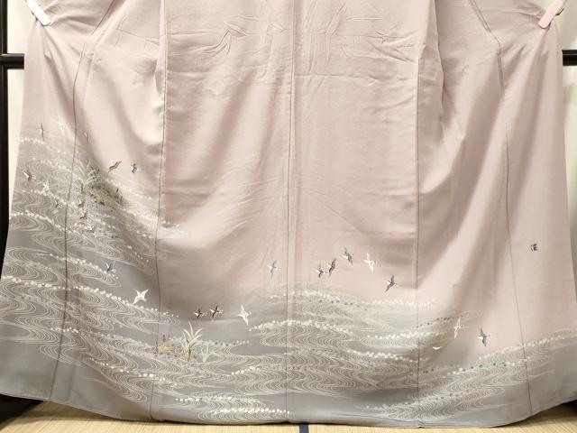 平和屋着物■豪華振袖　作家物　流水飛鳥文　暈し染め　正絹　逸品　CABL0772oy