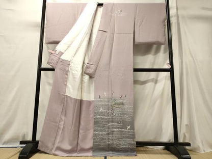 平和屋着物■豪華振袖　作家物　流水飛鳥文　暈し染め　正絹　逸品　CABL0772oy