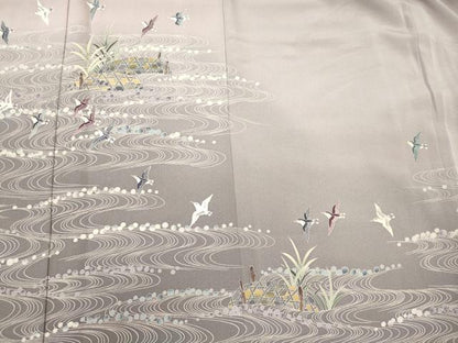 平和屋着物■豪華振袖　作家物　流水飛鳥文　暈し染め　正絹　逸品　CABL0772oy