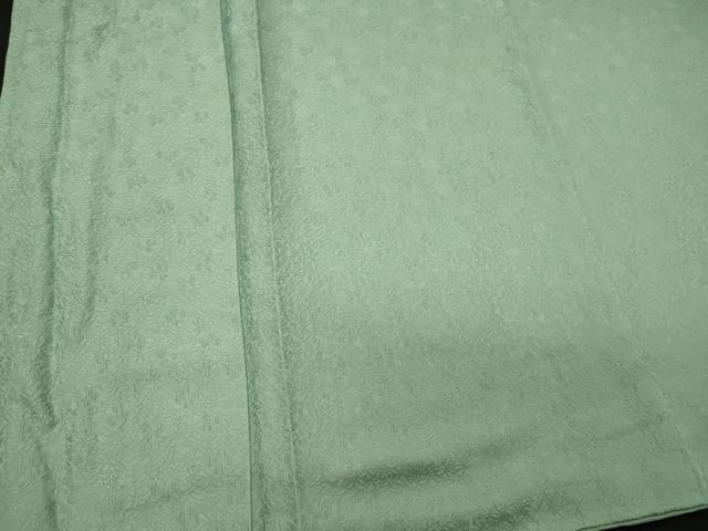 平和屋着物■上質な色無地　舞花地紋　裏葉柳色　正絹　逸品　CABL0775oy