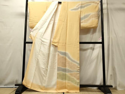 平和屋着物■訪問着　霞文　暈し染め　正絹　逸品　CABL0782oy
