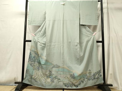 平和屋着物■豪華色留袖　遠山枝松文　暈し染め　正絹　逸品　未使用　CABL0788oy