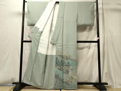 平和屋着物■豪華色留袖　遠山枝松文　暈し染め　正絹　逸品　未使用　CABL0788oy