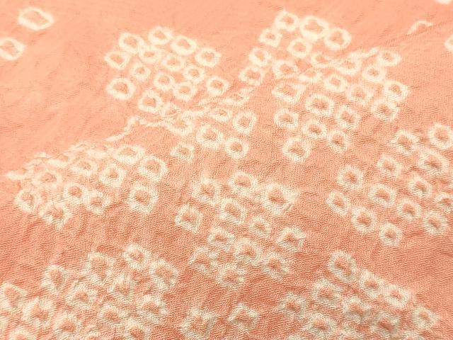 平和屋着物■上質な小紋　総絞り　舞花文　正絹　逸品　CABL0790oy