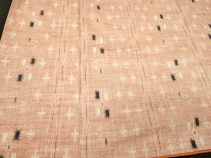 平和屋着物■上質な紬　絣文様　正絹　逸品　CABL0796oy