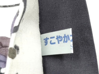 平和屋着物●全通柄袋帯　紬地　更紗花文　正絹　逸品　CABL0803hy