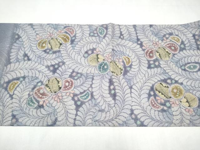 平和屋着物●染織工芸むつろ　辻が花　手描き　絞り　六通柄袋帯　ラメ糸　正絹　逸品　CABL0805hy
