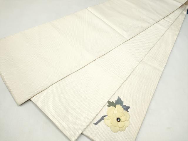 平和屋着物●太鼓柄袋帯　パッチワーク　牡丹　正絹　逸品　CABL0849hy