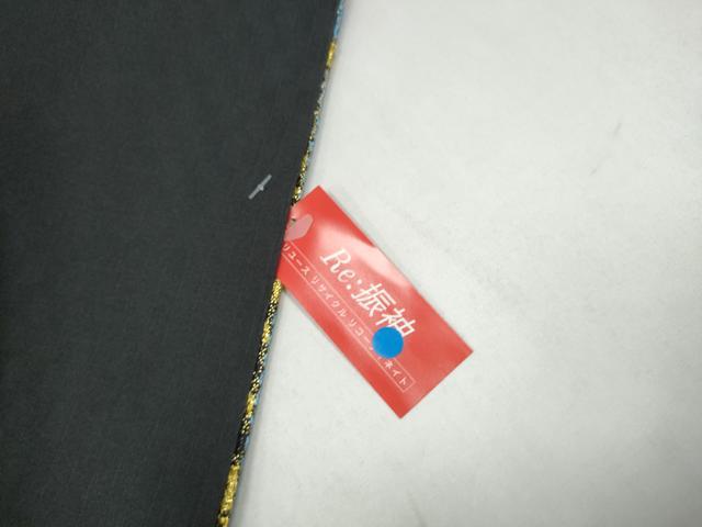 平和屋着物●六通柄袋帯　Clima　幾何学文様　金糸　正絹　逸品　未使用　CABL0859hy
