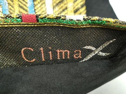 平和屋着物●六通柄袋帯　Clima　幾何学文様　金糸　正絹　逸品　未使用　CABL0859hy