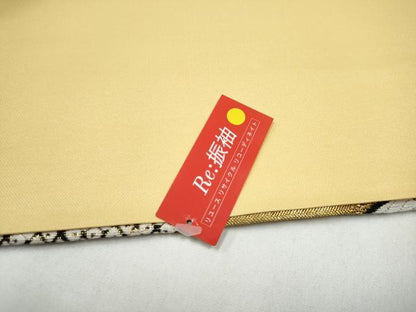 平和屋着物●六通柄袋帯　雪輪舞桜文　金糸　正絹　逸品　CABL0870hy