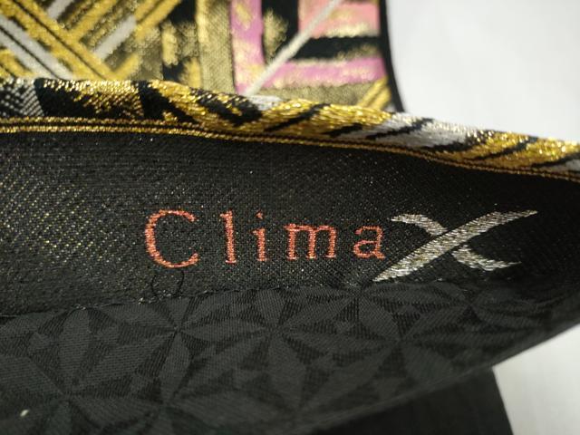 平和屋着物●西陣　酒井守謹製　六通柄袋帯　Clima　幾何学文様　金糸　正絹　逸品　CABL0889hy