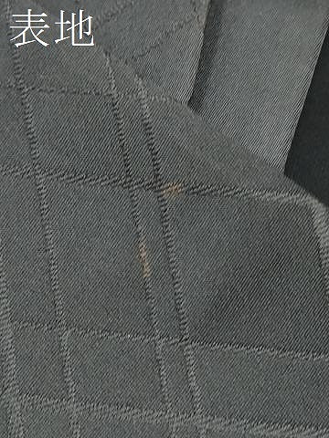 平和屋着物●六通柄袋帯　幾何学舞花文　黒地　正絹　逸品　CABL0894hy