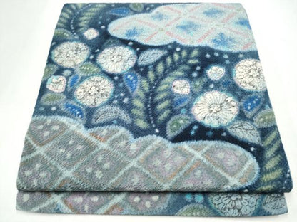 平和屋着物●太鼓柄袋帯　辻が花　鬼しぼ縮緬　正絹　逸品　CABL0897hy