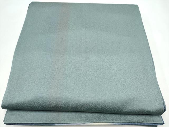 平和屋着物●両面　全通柄袋帯　霞文　銀通し地　正絹　逸品　CABL0903hy