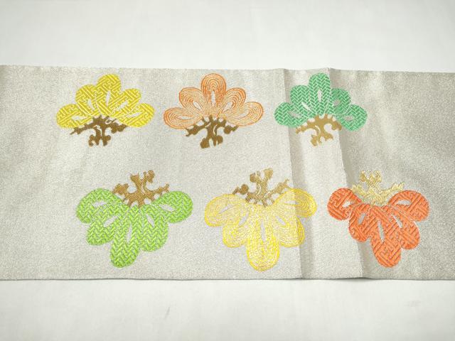 平和屋着物●龍村美術織物　たつむら　六通柄袋帯　瑞松錦　金糸　正絹　逸品　CABL0911hy