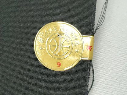 平和屋着物●西陣 織匠小平謹製 六通柄袋帯 原始布 ぜんまい 組織 幾何学文様 金糸 紙箱・証紙付き 上代68万 正絹 逸品 未使用 CABL0918hy