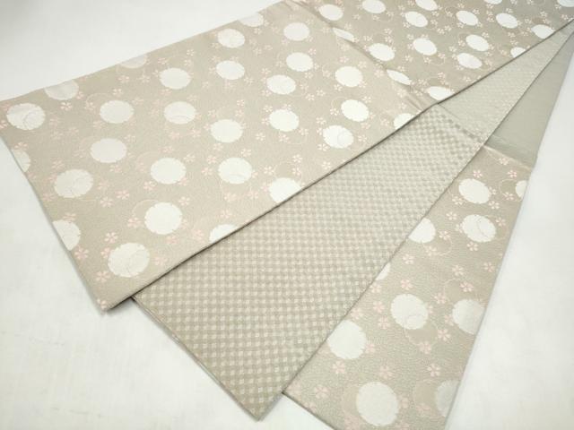 平和屋着物●六通柄　京袋帯　雪輪舞桜文　CABL0929hy