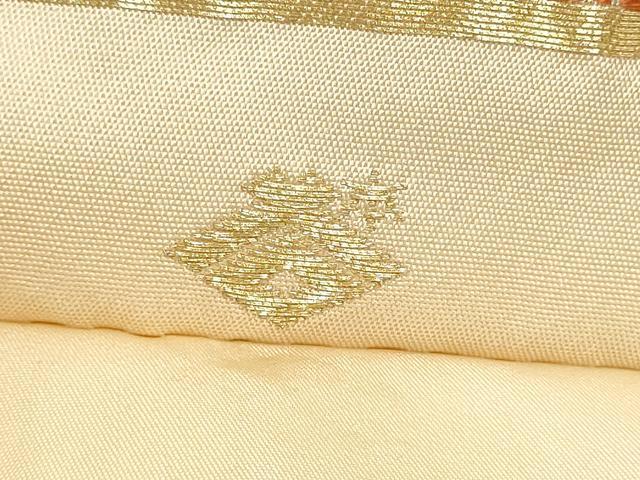平和屋着物●西陣の名門　本家加納　六通柄袋帯　唐織　花筏文　金糸　鈴乃屋扱い　正絹　逸品　CABL0964hy