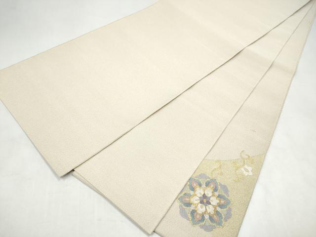 平和屋着物●爪搔き本綴れ　太鼓柄袋帯　正倉院花文　金銀糸　やまと誂製　正絹　逸品　CABL0970hy