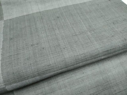 平和屋着物●全通柄　九寸名古屋帯　紬地　変わり市松文様　正絹　逸品　CABL0986hy