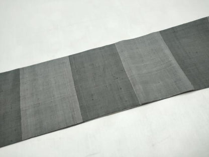 平和屋着物●全通柄　九寸名古屋帯　紬地　変わり市松文様　正絹　逸品　CABL0986hy