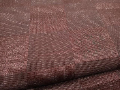 平和屋着物●八寸名古屋帯　市松文様　一重帯　正絹　逸品　CABL1004hy