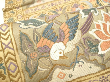 平和屋着物●六通柄袋帯　唐織　天平の装い　正絹　逸品　CABL1042hy