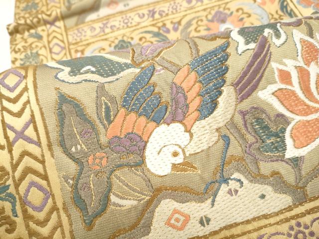 平和屋着物●六通柄袋帯　唐織　天平の装い　正絹　逸品　CABL1042hy