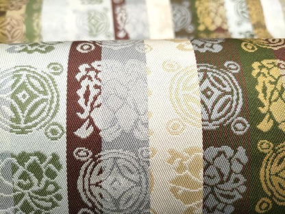 平和屋着物●両面　全通柄袋帯　遠州七宝文　金銀糸　正絹　逸品　CABL1049hy