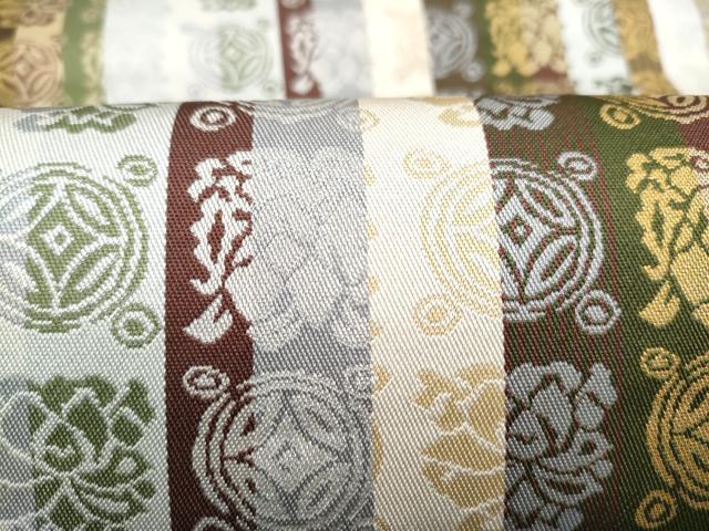 平和屋着物●両面　全通柄袋帯　遠州七宝文　金銀糸　正絹　逸品　CABL1049hy