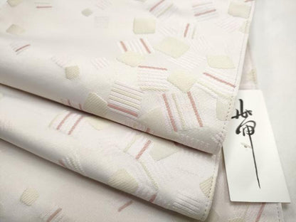 平和屋着物●両面　半幅帯　色紙重ね文　CABL1088hy